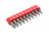 Набор бит TORX 10 предметов 1/4" (T 7,8,9,10,15,20,25,27,30,40-25мм),в блистере Forsage F-21022. Большой выбор на сайте Трейдимпорт