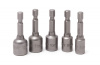Набор головок для кровельных болтов  под шуруповерт 5 предметов (6, 8, 10, 11, 12мм) Partner PA-1064. Большой выбор на сайте Трейдимпорт