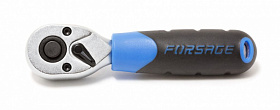 На сайте Трейдимпорт можно недорого купить Трещотка реверсивная короткая с резиновой ручкой 1/4"(72зуб, L-115мм) Forsage F-802219. 