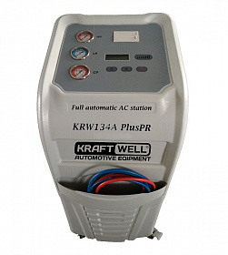 На сайте Трейдимпорт можно недорого купить Станция для заправки автомобильных кондиционеров KraftWell KRW134A PlusPR. 
