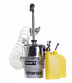 На сайте Трейдимпорт можно недорого купить Устройство пневматическое для прокачки гидросистем автомобиля KraftWell KRW1883. 