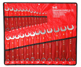 На сайте Трейдимпорт можно недорого купить Набор ключей комбинированных 26 предметов (6-28, 30, 32мм) на полотне KINGTUL KT-3026-red. 